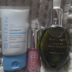SKINN DERMAPEEL,  DIVINE ELIXIR FACIAL OIL & DIVINE ELIXIR LIP OIL TRIO